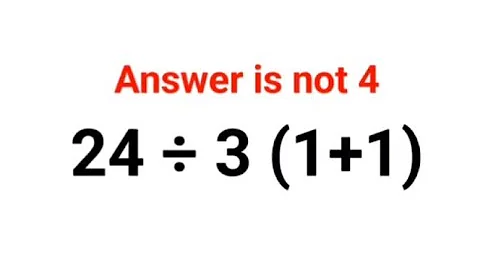 24 ÷ 3 (1+1).  Answer is not 4.  Literally 99% failed this Ukraine series test! Can you? #ukraine