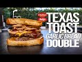 THE TEXAS TOAST GARLIC BREAD DOUBLE BURGER AT HOME | SAM THE COOKING GUY