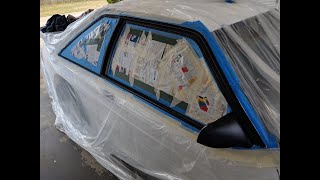 Foxbody window trim touch-up