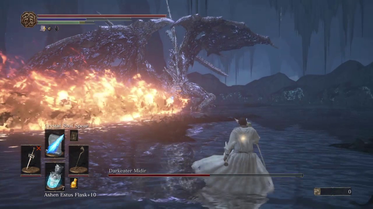 Dark Souls 3 - Darkeater Midir - Sorcerer solo - YouTube