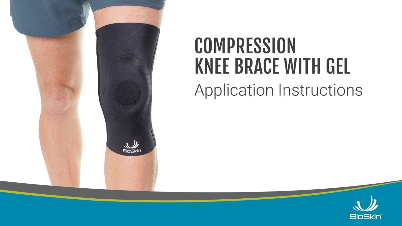 Compression Knee Brace with Gel Application Instructions 
