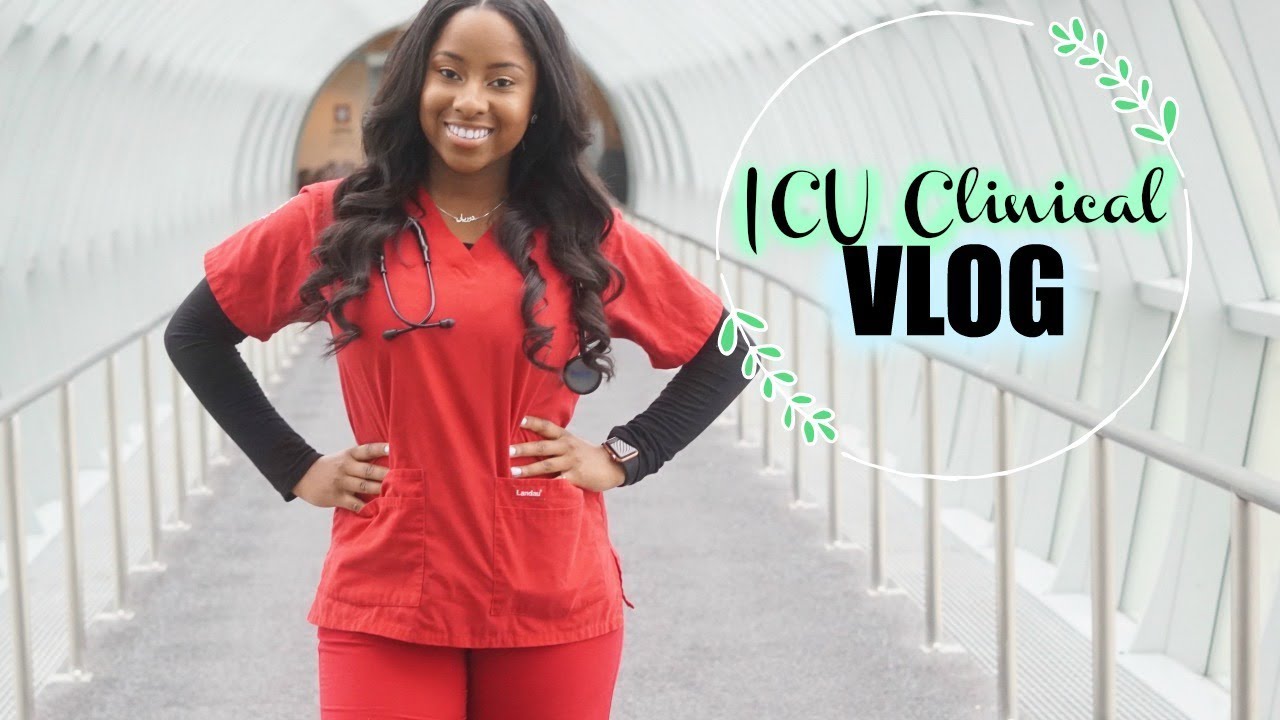 GRWM: A DAY IN THE LIFE OF A NURSING STUDENT ICU CLINICAL - YouTube