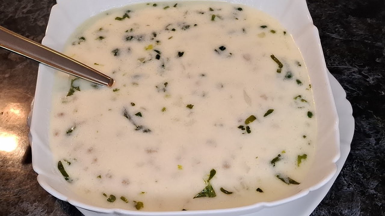 🍵#հայկական,ավանդական թանով ապուր֊սպաս#Armenian, traditional buttermilk soup-spas# Армянский суп 🍵