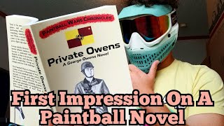 Reading A Paintball Themed Novel: First Impressions