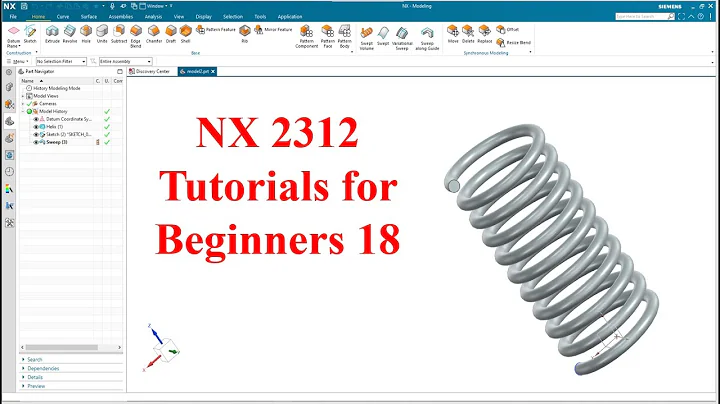 Siemens NX  tutorials for beginners|NX 2312|tutorial-18