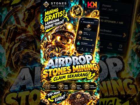 AIRDROP MINING STRONES (Gratis) Terbukti Membayar BOT Telegram || STONES Token Airdrop (Free)