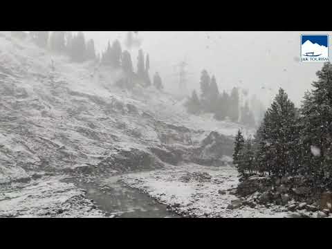 Season's first Snowfall in Kashmir valley.