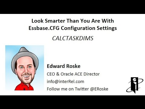 Essbase.CFG CALCTASKDIMS Setting