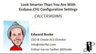 Essbase.CFG CALCTASKDIMS Setting Wealth
