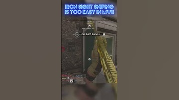 IRON SIGHT SNIPING IS TOO EASY.. #mwii #modernwarfare #mw2