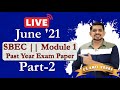 CS Executive | SBEC Past Year Exam Paper | June &#39; 21 | CS Amit Vohra