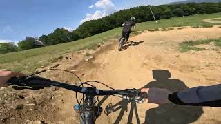 riding new updated trails in bike park pohorje