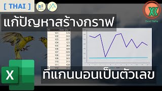 [Thai] Excel Chart Tip: แก้ปัญหาสร้างกราฟที่แกนนอนเป็นตัวเลข | X Axis (Category) as Number screenshot 5