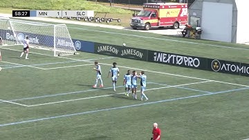 Luke Hille with the MNUFC2 Equalizer