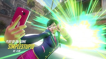 Symmetra Teleport DVa Pentakill