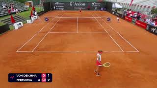 Kathinka Von Deichmann 4 Lie Vs Ksenia Efremova Wc Fra 6-2 6-2 W75 Chio 1St Round