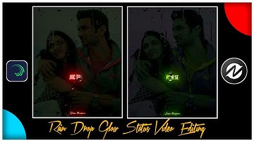 Trending Glow+Rain Drops Effect Lyrics Video Editing | Node Video+ Alight Motion Tutorial