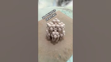 3D Scan of a 3D Printed Icosahedron Fractal #fractal #geometry #3dart