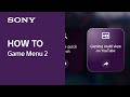 Tips Video | Game menu 2 | Sony Official