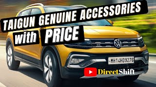 Volkswagen Taigun Genuine Accessories with Price - DirectShift