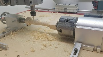 First run with rotary axis. (UCCNC)