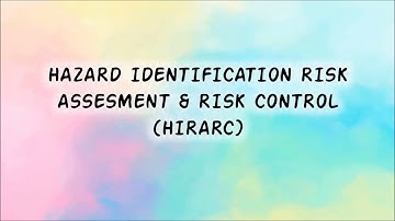 HIRARC/JSA Assignment Video FSG471