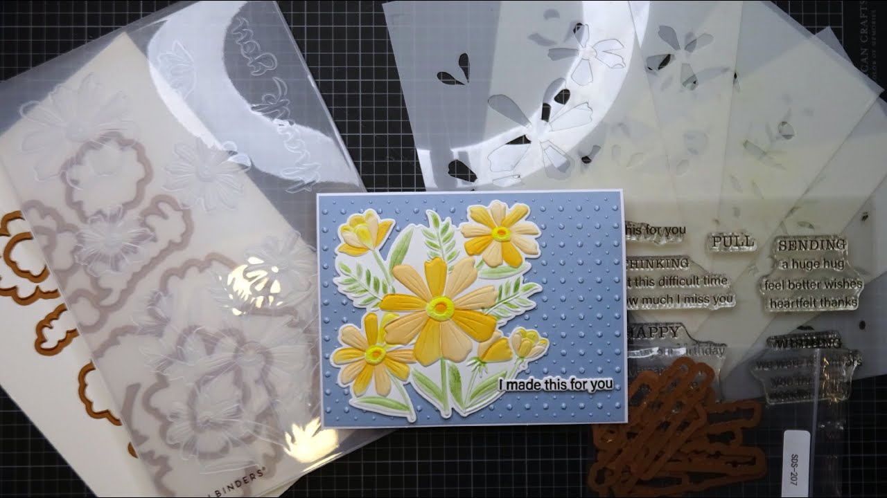 Spellbinders Tabbed Classics Collection Thank You Bouquet 3D Emboss & Cut Folder Tutorial!