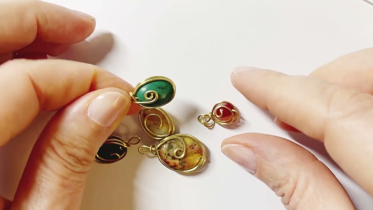 DIY- Steine mit Draht einfassen.