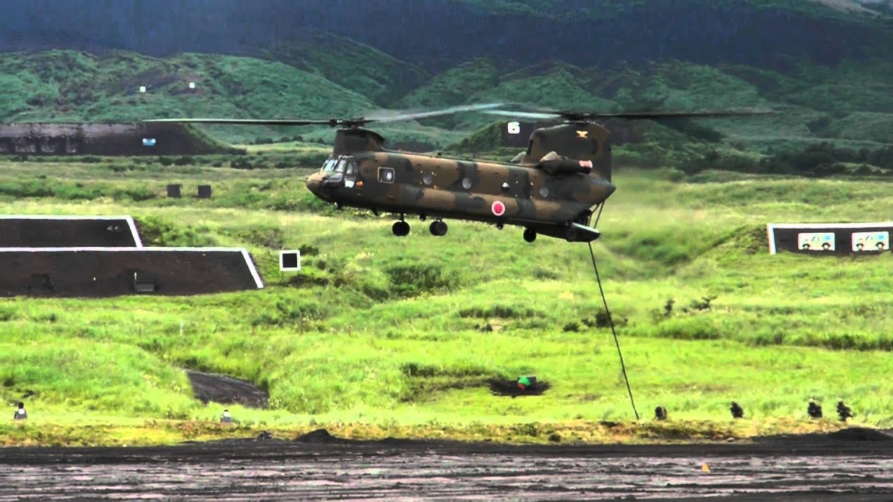 CH47 チヌーク エクストラクションロープ Extraction Rope by JGSDF YouTube