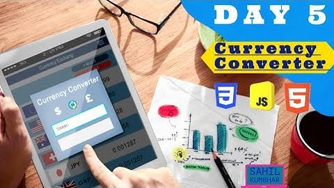 Currency Converter with HTML, CSS, & Javascript!🤩👨‍💻 || #Day5 || #100DaysCodingChallenge