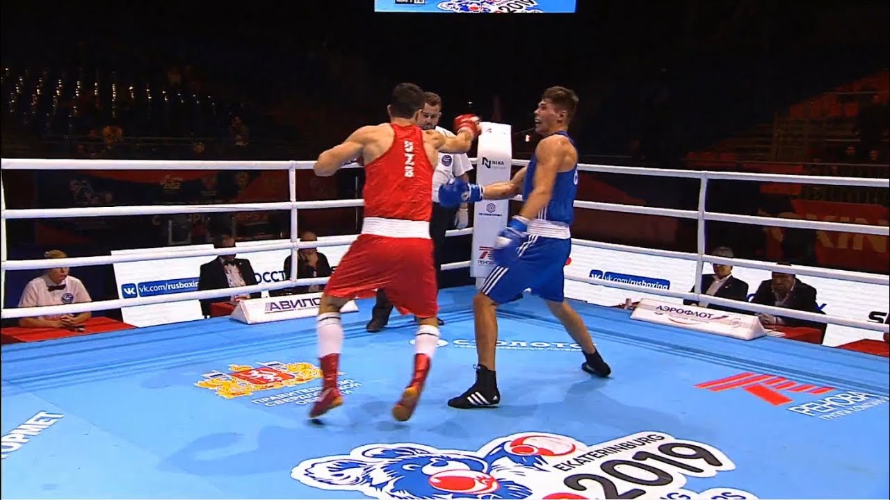 Round of 16 (81kg)  RUZMETOV Dilshodbek (UZB) vs ARADOAIE Paul Andrei (ROU) /AIBA World 2019