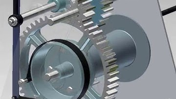 Hand Winch Animation - Autodesk Inventor