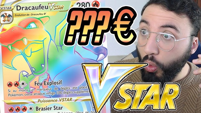 Carte Pokémon Dracaufeu Vstar arc en ciel