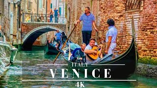 Venice Italy 4K 🇮🇹 Canal Tour Beautiful Footage (The Floating City)