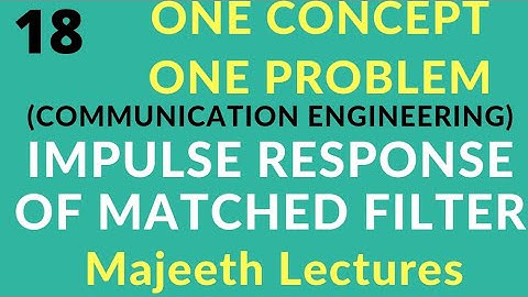 Impulse Response of Matched Filter-OCOP18-TRB ECE