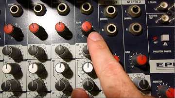 MESA DE MEZCLAS DE SONIDO - GAIN vs FADER DEL CANAL - EL FADER NO EVITA LA DISTORSIÓN