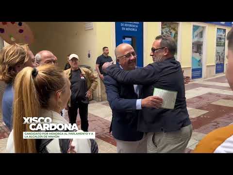 Campos y De las Heras en Menorca con Xisco Cardona: arrebatar un diputado en la isla a la izquierda