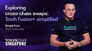 Exploring cross-chain swaps: 1inch Fusion+ simplified | Sergej Kunz at TOKEN2049 Singapore