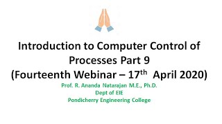 Computer Control of Processes Part 9