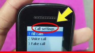 Call Settings In Samsung Keypad Phone Like b110e, e1200, b310e, b313e, e1200y