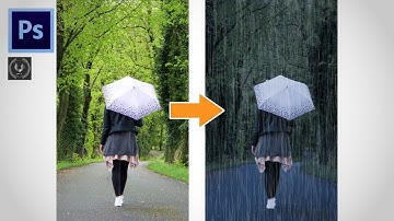 Adobe Photoshop CC Tutorial - How to make it Rain #shorts #photoshop