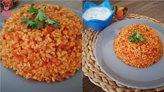 برغل ببندورة (برغل احمر) | طبخة سهلة وصحية