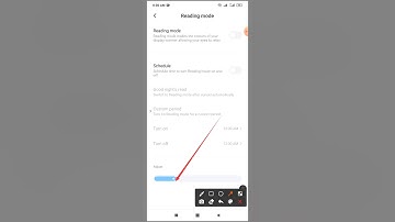 Reading mode brightness adjust on redmi note 8