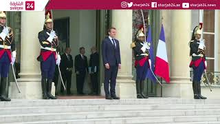 Emmanuel Macron Meets With Azerbaijani Counterpart Aliev