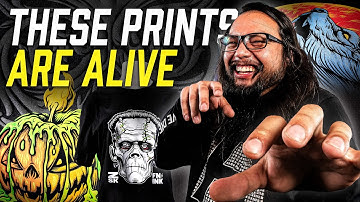 4 Killer Screen Printing Effects for Halloween | Puff Ink, Glow Prints & Black-on-Black Tricks