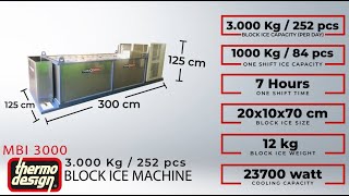 Block Ice Machine 3 Tons/day