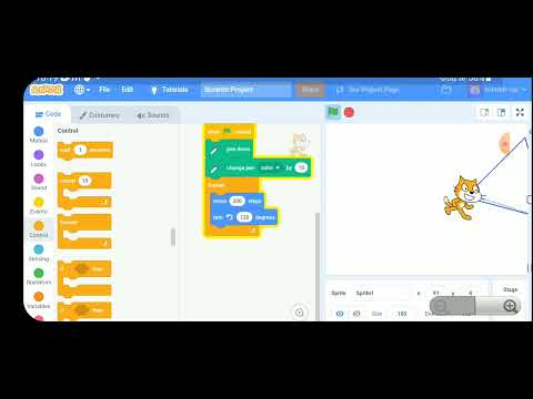 how to make triangle 🔽 in scratch - YouTube