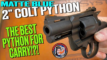Matte Blued 2" Colt Python! (Beste Python om te dragen!?!)