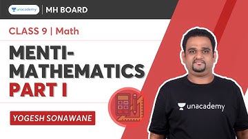 MENTI- Mathematics Part I | SSC Class 9 | Math | Yogesh Sonawane