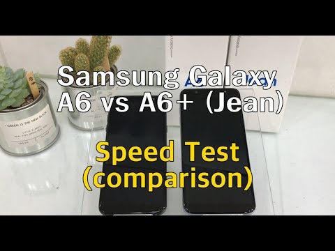 Speed test! Samsung Galaxy A6 vs A6+(Jean) comparison. (갤럭시A6 vs 갤럭시 진 속도비교)